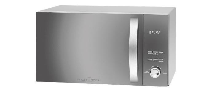 Cuptor cu microunde ProfiCook PC-MWG 1176 H 2300W Timer Platou 27cm Silver