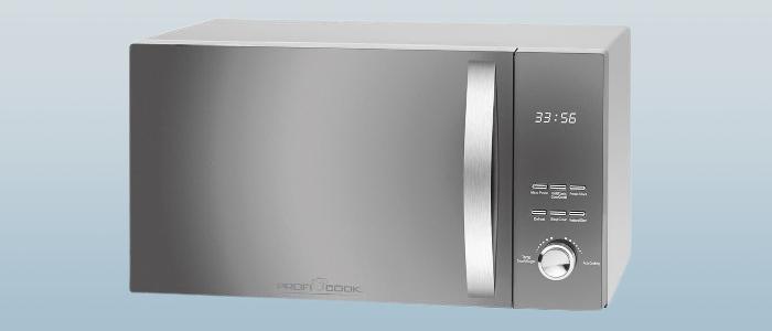 Cuptor cu microunde ProfiCook PC-MWG 1176 H 2300W Timer Platou 27cm Silver